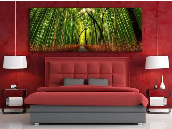 70x40 cm - Mesés bambusz erdő vászonkép