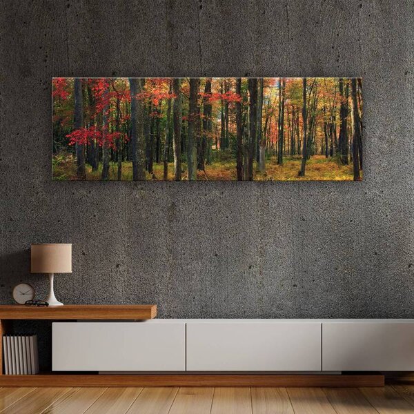 70x40 cm - Őszi fák vászonkép