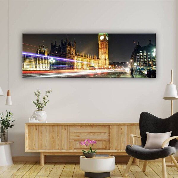 70x40 cm - Megállt az idő a városban vászonkép