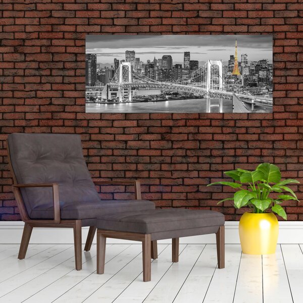 Kép - A nagyváros a sárga toronnyal (120x50 cm)