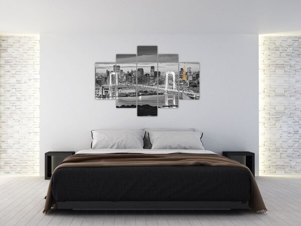 Kép - A nagyváros a sárga toronnyal (150x105 cm)