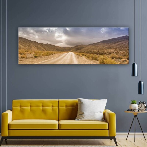 70x40 cm - Vihar a hegyek közt vászonkép