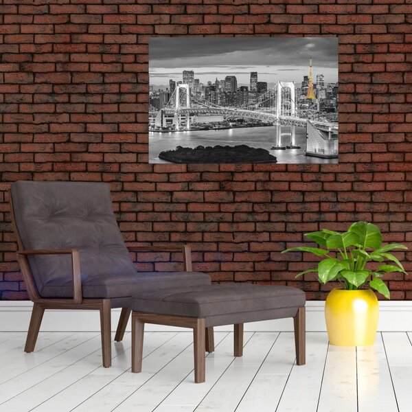 Kép - A nagyváros a sárga toronnyal (90x60 cm)
