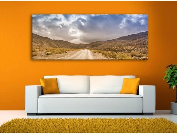 70x40 cm - Vihar a hegyek közt vászonkép