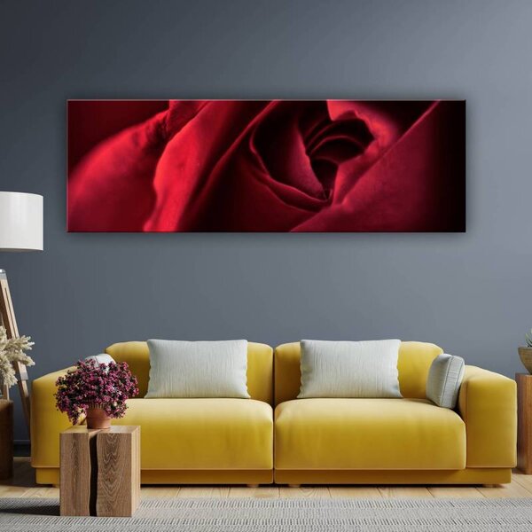 70x40 cm - Misztikus Vörös Rózsa vászonkép