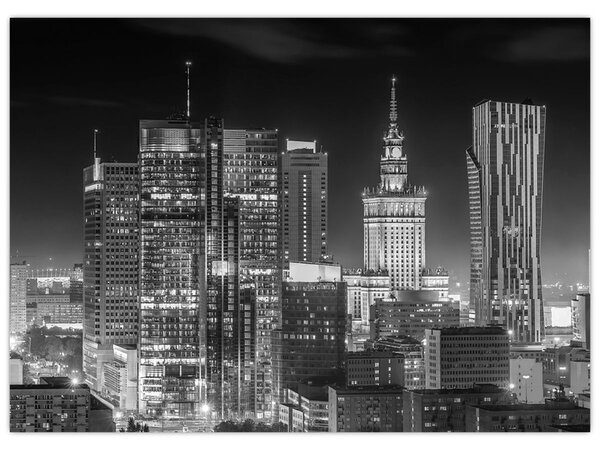 Kép - Fekete-fehér New York (70x50 cm)