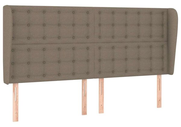 VidaXL tópszínű szövet fejtámla szárnyakkal 183x23x118/128 cm