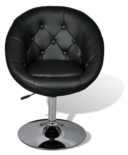 VidaXL fekete műbőr bárszék