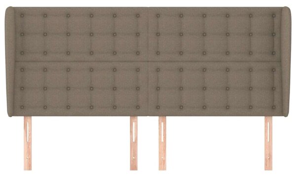 VidaXL tópszínű szövet fejtámla szárnyakkal 183x23x118/128 cm