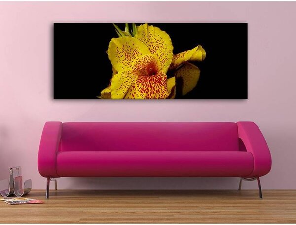 70x40 cm - Sárga Virág vászonkép