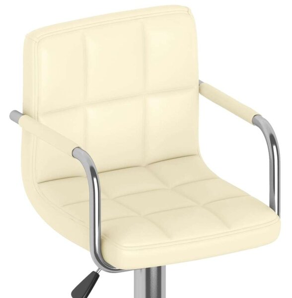 VidaXL Krémszín Bárszék - 2 db