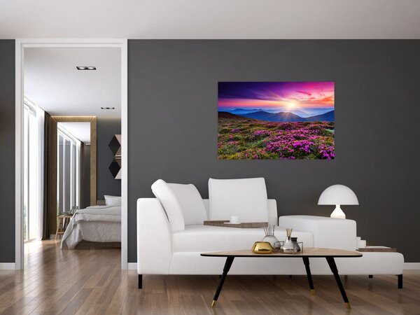 Kép - Hegyi virágzó táj (90x60 cm)