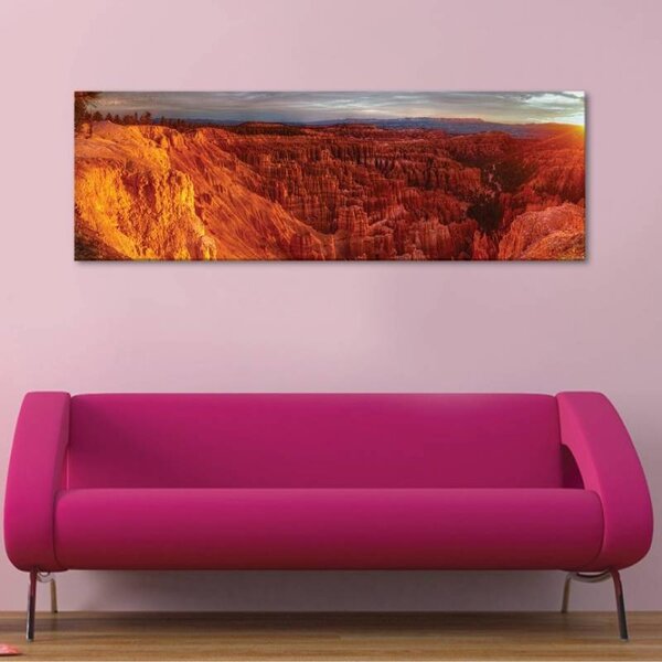 70x40 cm - Napfelkelte a kanyonban vászonkép