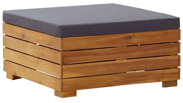 VidaXL Akácfa Kerti Asztal és Lábtartó - 68x68 cm