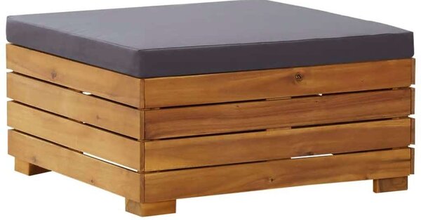 VidaXL Akácfa Kerti Asztal és Lábtartó - 68x68 cm