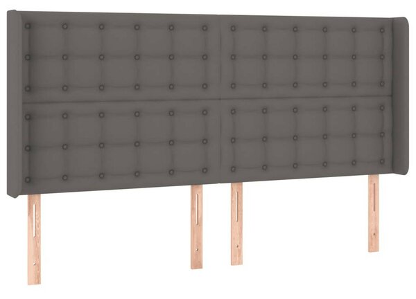 VidaXL LED-es Fejtámla - Műbőr - 163x16x118/128 cm