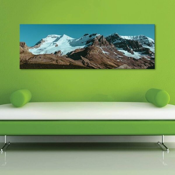70x40 cm - Havas hegycsúcs vászonkép