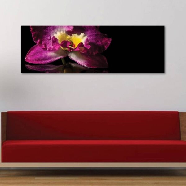 70x40 cm - Orchidea tükröződés vászonkép