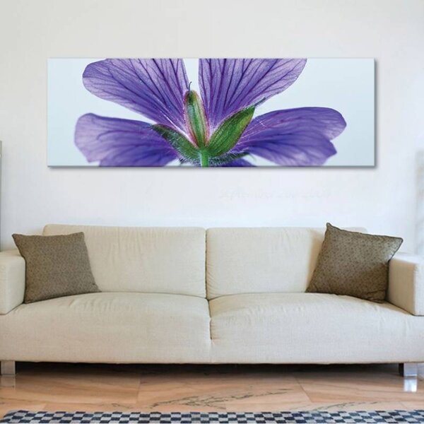 70x40 cm - Kék virág vászonkép