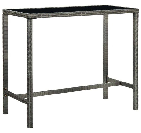 VidaXL Kerti Bárszett - 7 darabos - Szürke Polyrattan