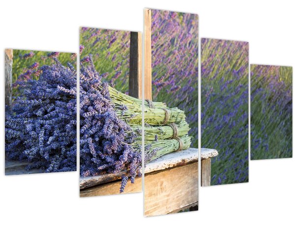 Kép - Levendula csokrok (150x105 cm)