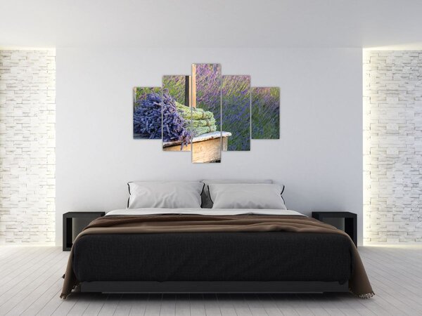 Kép - Levendula csokrok (150x105 cm)