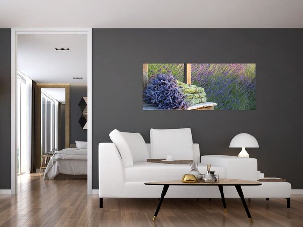 Kép - Levendula csokrok (120x50 cm)