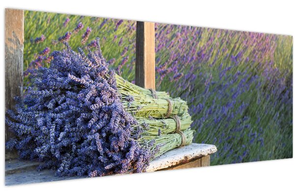 Kép - Levendula csokrok (120x50 cm)