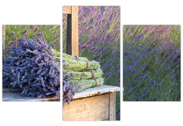 Kép - Levendula csokrok (90x60 cm)