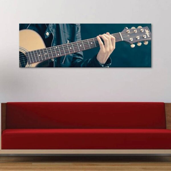 70x40 cm - Csak gitározz! vászonkép