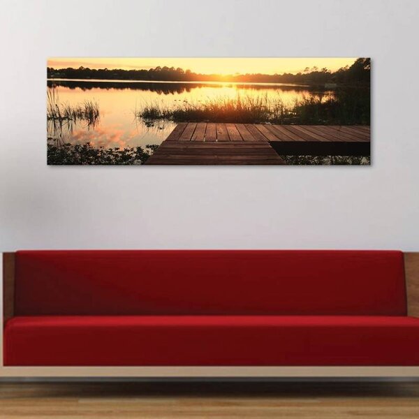 70x40 cm - Csendes naplemente vászonkép