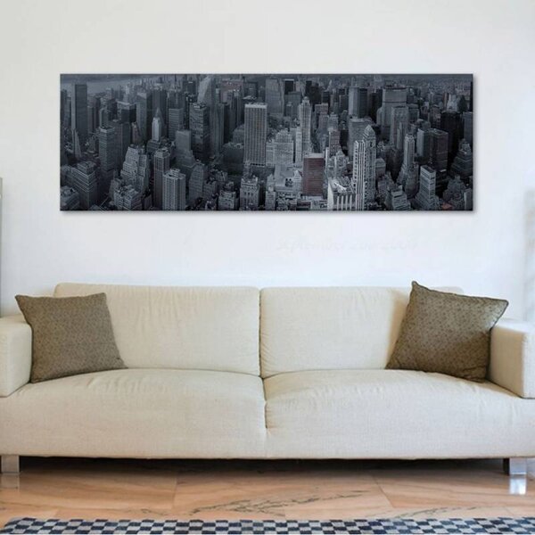 70x40 cm - Növekvő felhőkarcolók vászonkép
