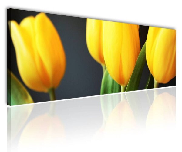 70x40 cm - Sárga tulipánok vászonkép