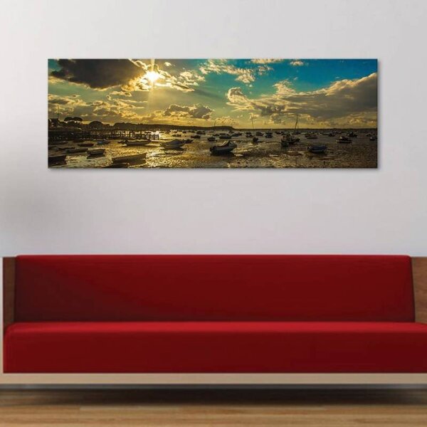 70x40 cm - Kikötő vászonkép