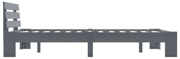 VidaXL Szürke Tömör Fenyőfa Ágykeret - 140x200 cm