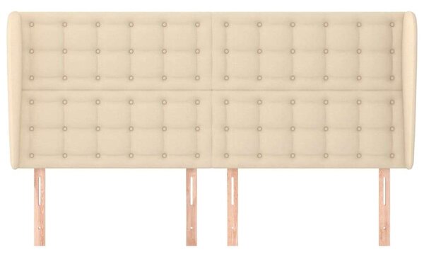 VidaXL Fejtámla - Szövet - Krémszín - 163cm