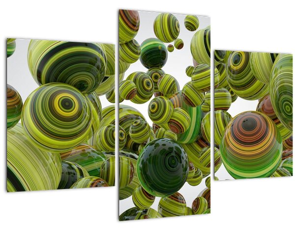 Csíkos gömbök képe (90x60 cm)