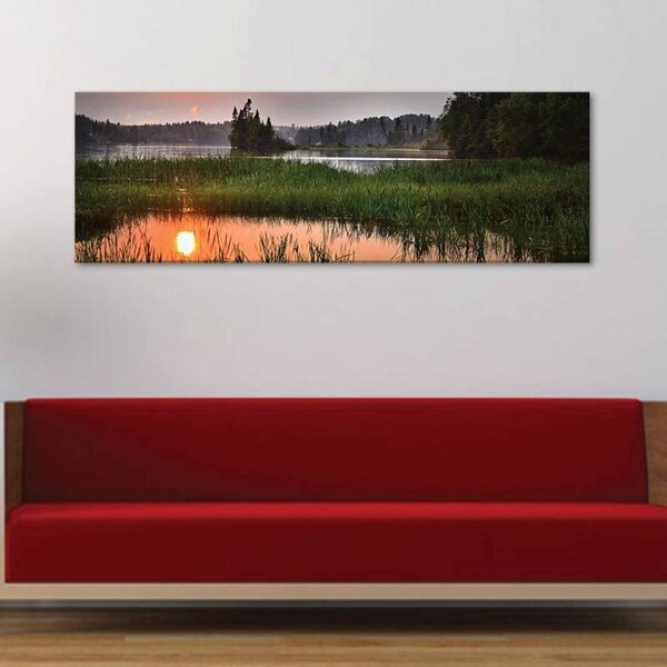 70x40 cm - Nyugodt naplemente vászonkép