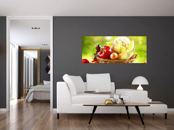 Kép - Zöldségek (120x50 cm)