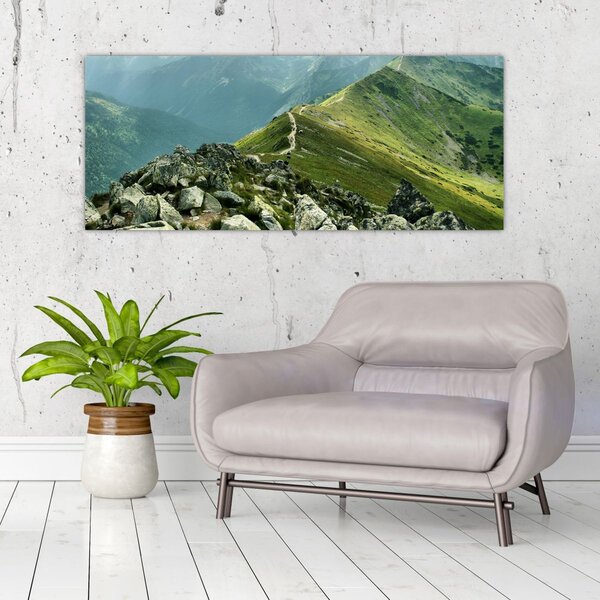 Kép - Hegyi táj (120x50 cm)