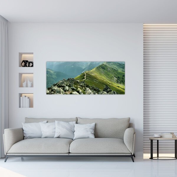 Kép - Hegyi táj (120x50 cm)