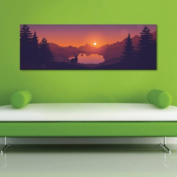 70x40 cm - Fabulous deer mesés szarvas vászonkép