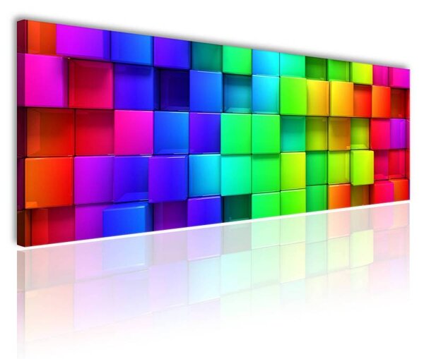 70x40 cm - 3D kockák vászonkép