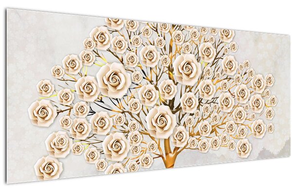 Egy virágfa képe (120x50 cm)