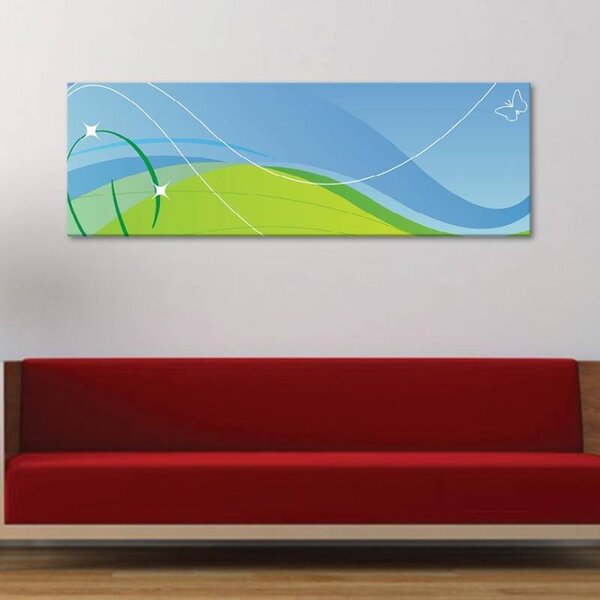 70x40 cm - Finom absztrakt ívek vászonkép