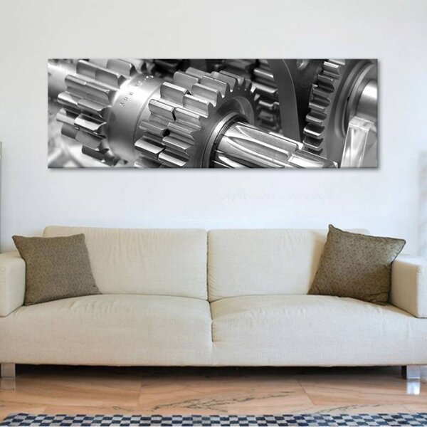 70x40 cm - Fogaskerekek vászonkép