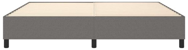 VidaXL Ágykeret - Szövet - Sötétszürke - 200x200 cm