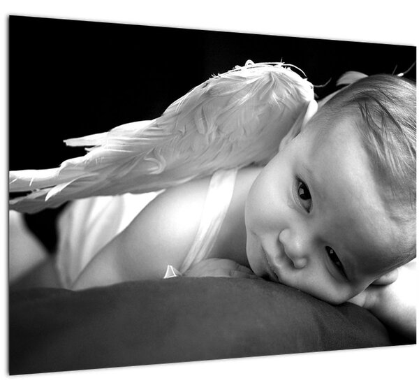 Egy baba angyal képe (70x50 cm)