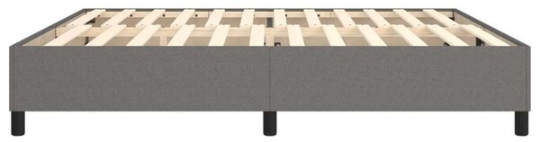 VidaXL Ágykeret - Szövet - Sötétszürke - 200x200 cm