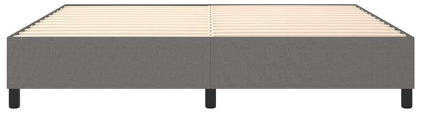 VidaXL Ágykeret - Szövet - Sötétszürke - 200x200 cm